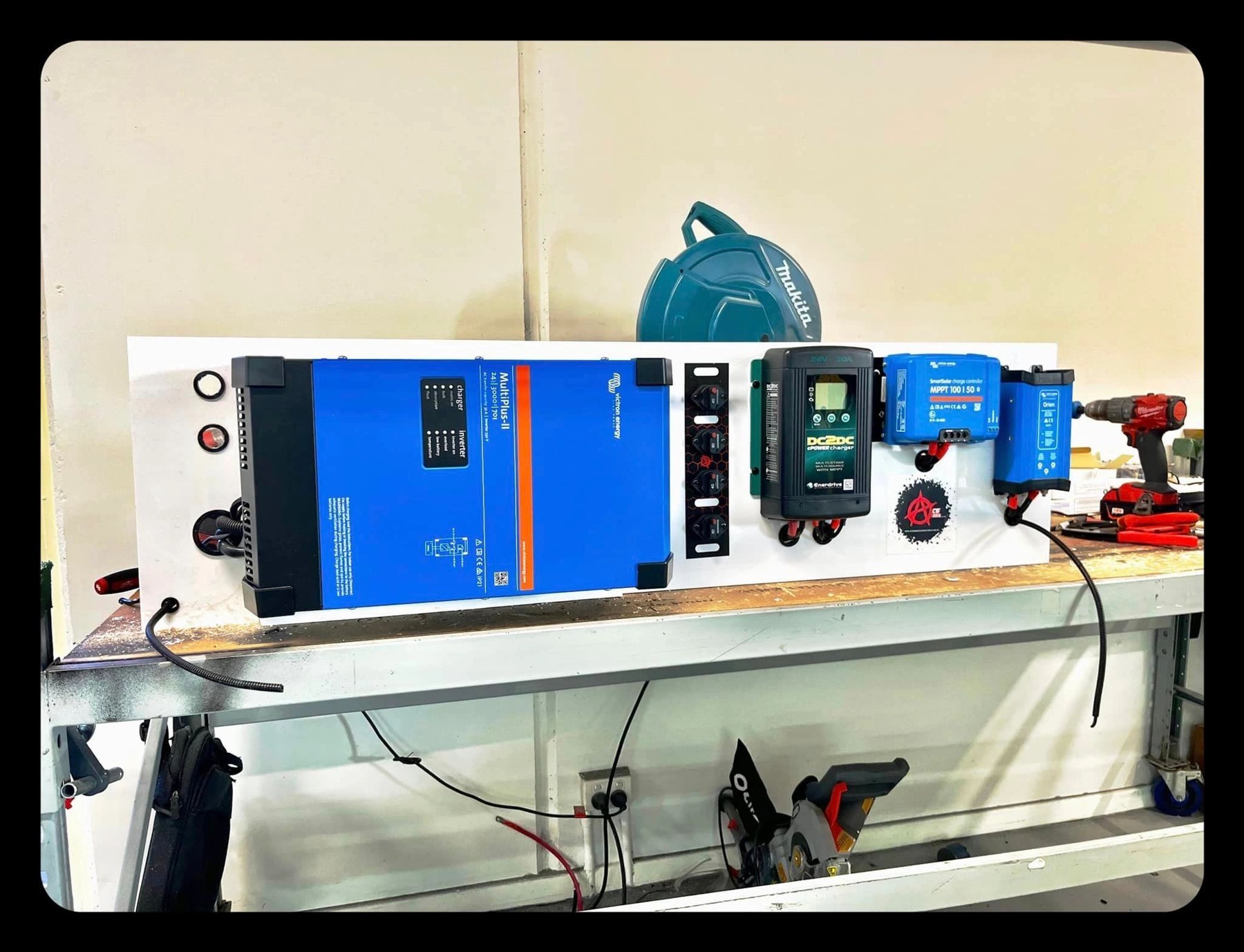 Victron system assembly in our workshop